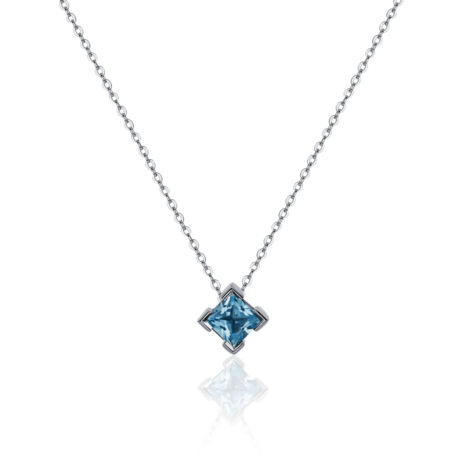 Серебряное колье PURITY с London топазом