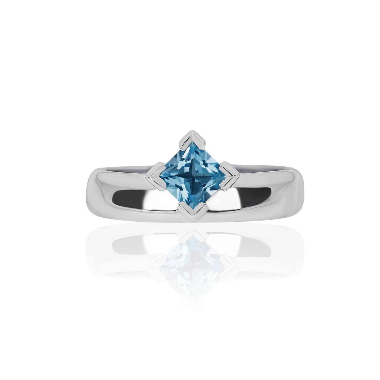 Серебряное кольцо PURITY с London топазом