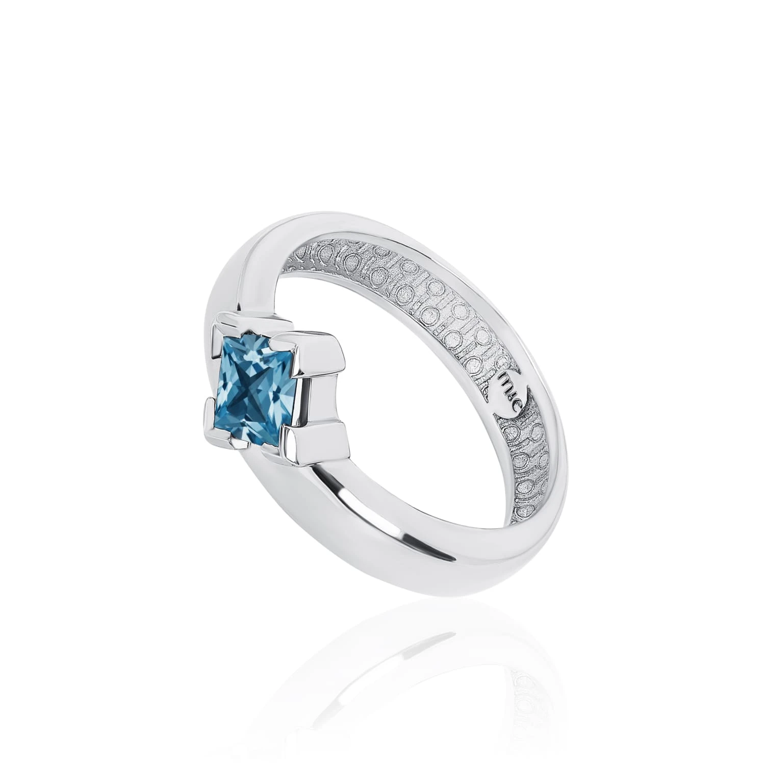 Серебряное кольцо PURITY с London топазом