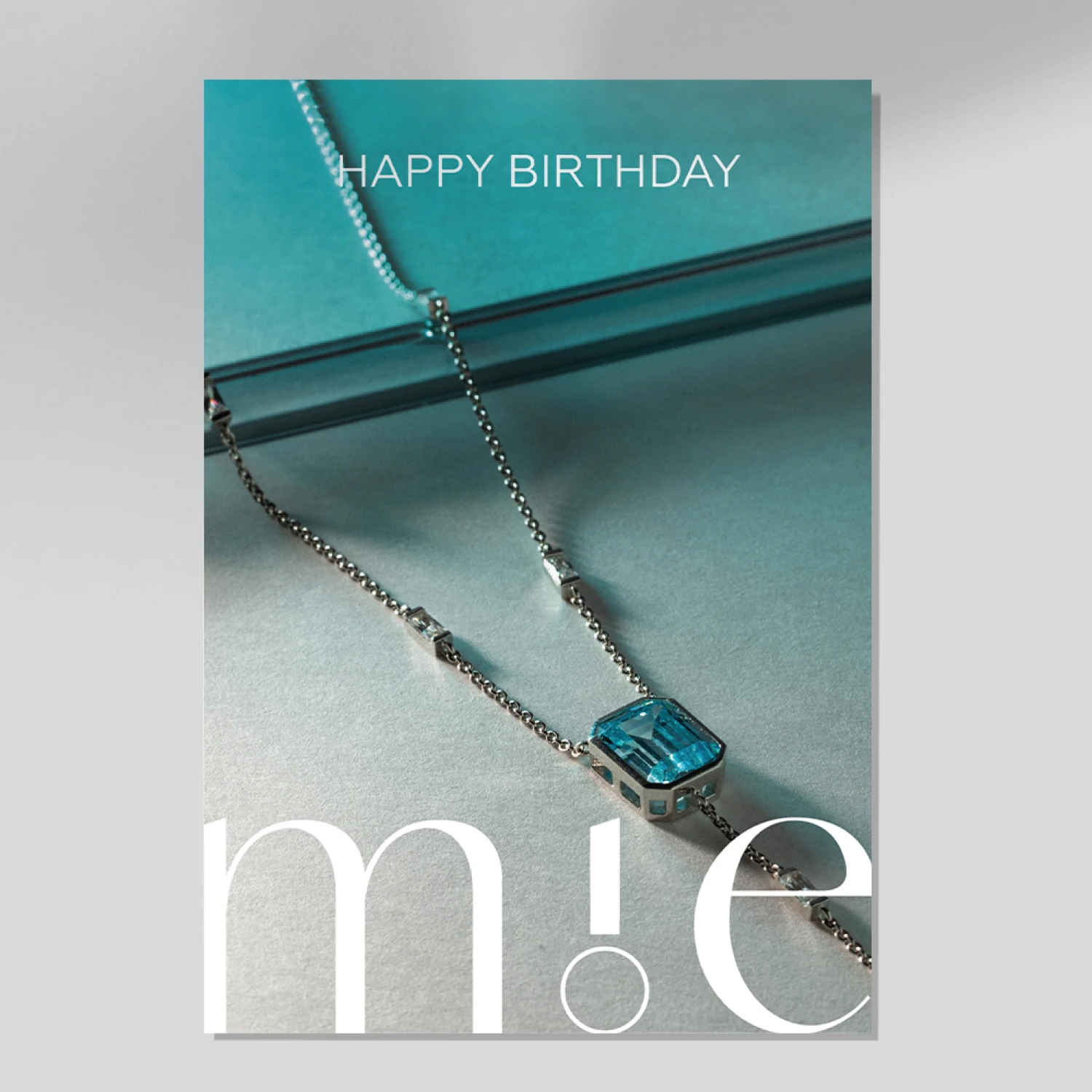 Открытка подарочная Midnight колье "Happy Birthday"