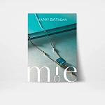 Открытка подарочная Midnight колье "Happy Birthday"