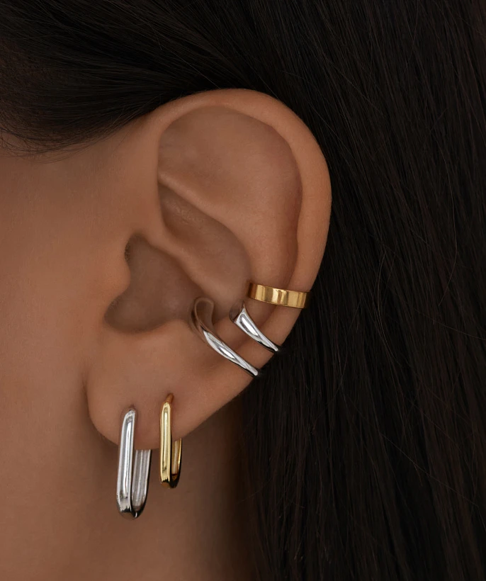 Базовые серьги из серебра