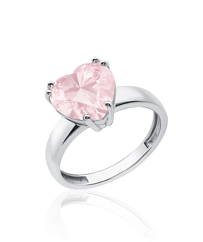 Серебряное кольцо SWEETHEART с сердцем 
