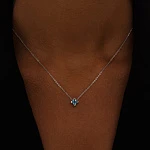 Серебряное колье PURITY с London топазом