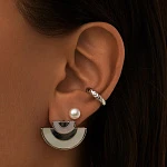 Серьги из серебра с перламутром VENUS