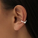 Серебряный кафф с натуральным жемчугом