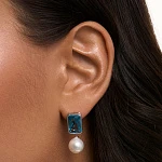 Серьги-трансформеры GALATEA из серебра с жемчугом