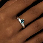 Серебряное кольцо PURITY с London топазом