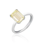 Серебряное кольцо BRIGHTNESS с цитрином Эмеральд