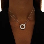 Серебряное колье из серебра вечность