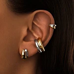 Серебряный кафф биколор