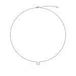 Серебряное колье PURITY с топазом Sky