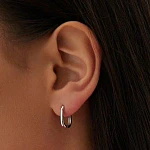 Базовые серьги из серебра