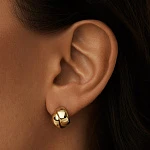 Серебряные серьги-узлы в покрытии желтое золото