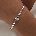 Серебряный браслет с фианитом Angel