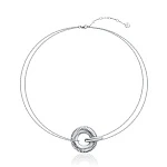 Серебряное колье из серебра вечность