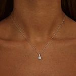 Серебряное колье с опалом