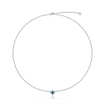 Серебряное колье PURITY с London топазом