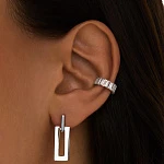 Серьги из серебра с подвесными элементами