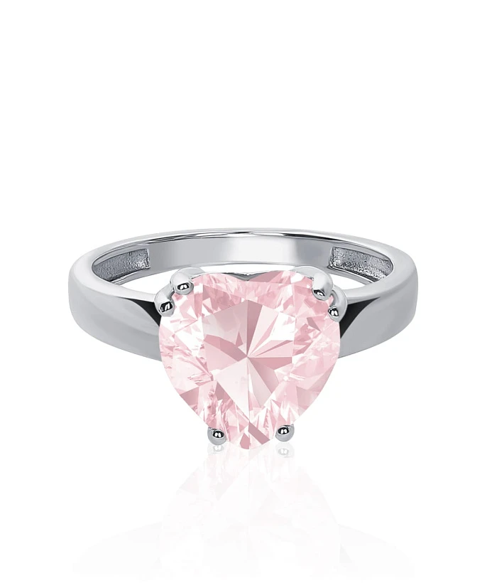 Серебряное кольцо SWEETHEART с сердцем 
